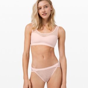 NWT lululemon shadow mesh bra & underwear set